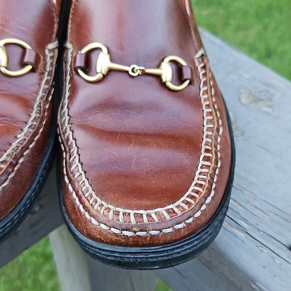 Gucci Brown Horsebit Loafers 0424B size 8 - Picture 4 of 16